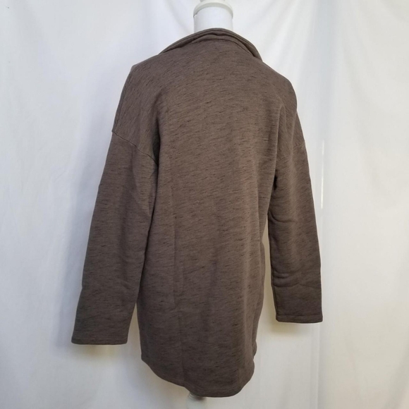 Vintage y2k {Chalet} Oversized Taupe Cardigan Sweater Shacket sz Small - Picture 4 of 8